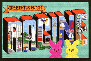 Greetings from Racine PEEPS Postcard